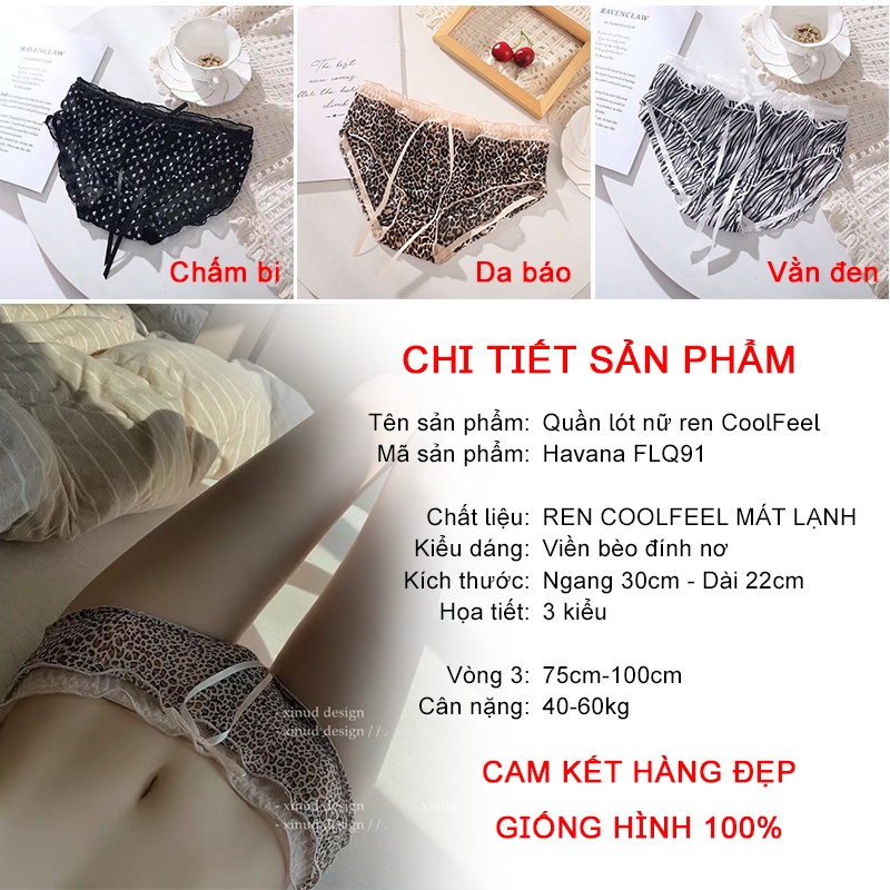 Quần lót nữ ren CoolFeel gợi cảm - quần chip nữ Havana  FLQ91