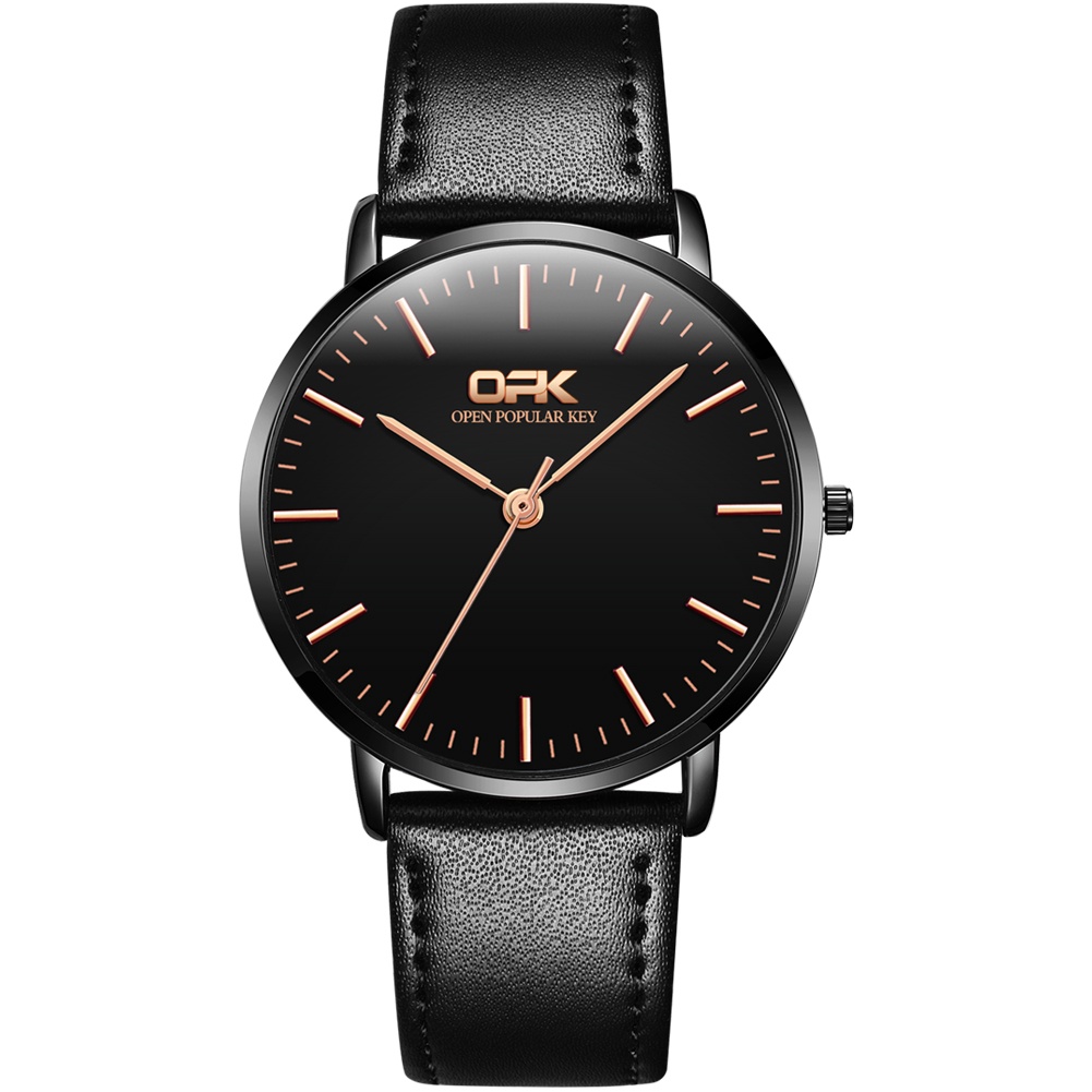 OPK 8101 Quartz Watch Men's Fashion Leather Strap | BigBuy360 - bigbuy360.vn