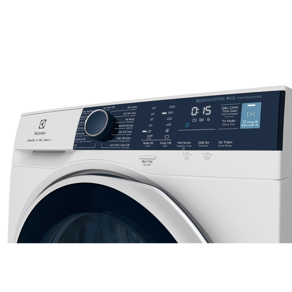EWF9024P5WB -- Máy giặt Electrolux Inverter 9 kg EWF9024P5WB - BẢO HÀNH CHÍNH HÃNG 2 NĂM HỖ TRỢ TẬN NHÀ