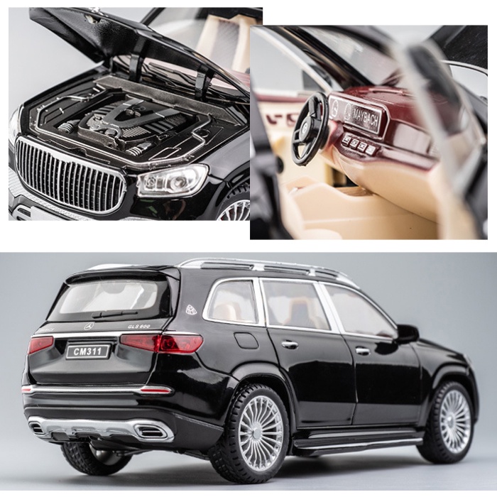 Xe mô hình Mercedes Benz Maybach GLS600 tỉ lệ 1:24 CHIMEI cao cấp