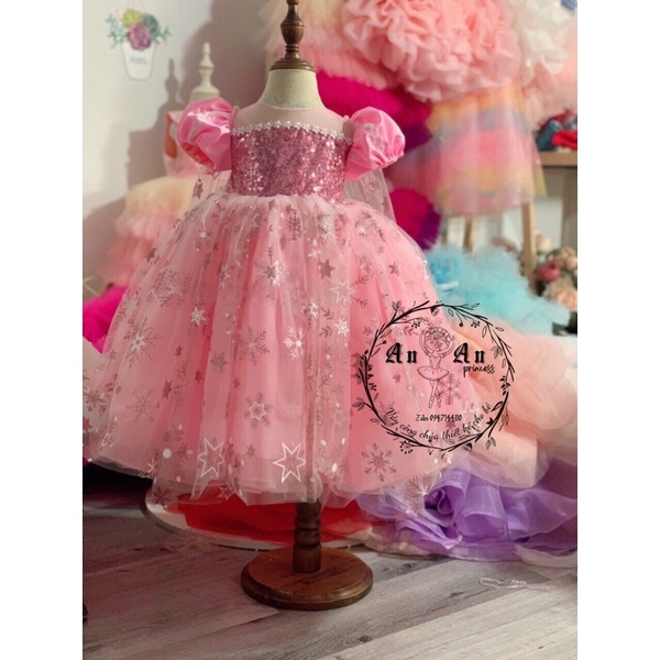 Váy công chúa ELSA hàng thiết kế cao cấp dễ thương phồng xinh cho bé