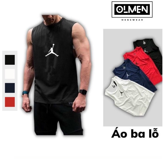 Áo ba lỗ Tank Top nam OLMEN thiết kế sát nách để chơi thể thao, tập gym, mịn mát
