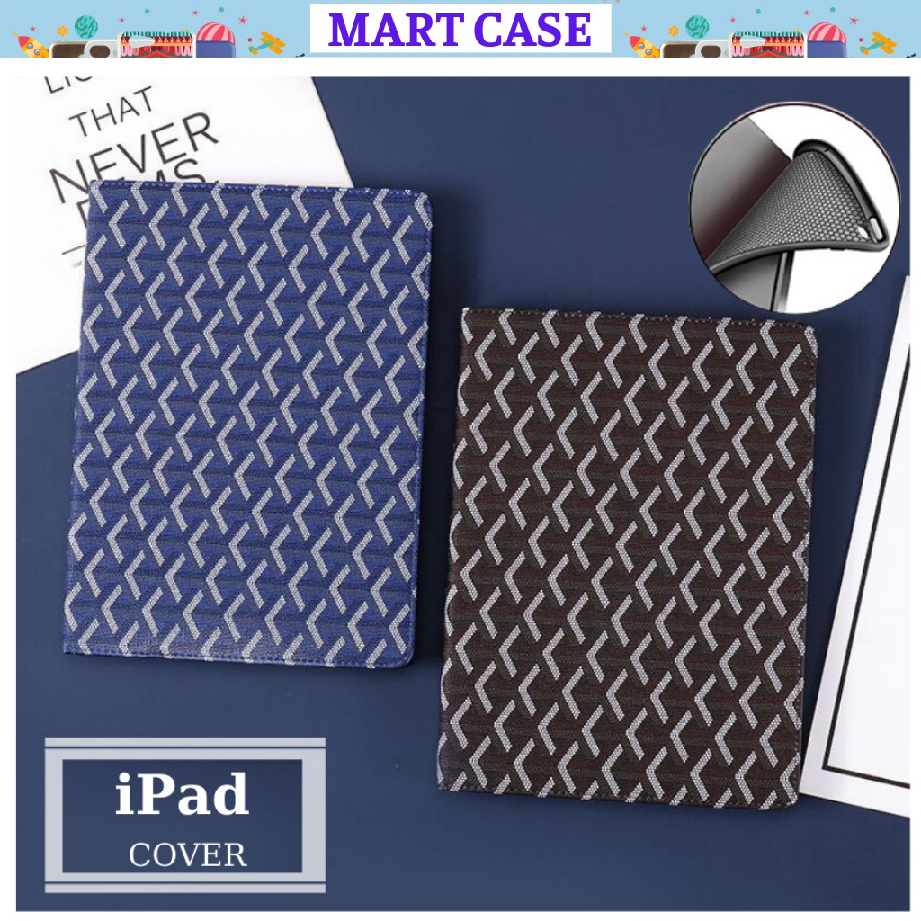 Bao da ipad Silicon kẻ 3D cực chất ốp ipad Pro 11/9.7/10.5/10.2 gen 7/8...MART CASE