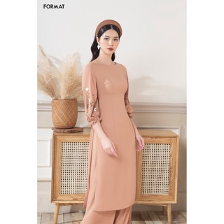 Áo dài nữ cao cấp FORMAT 2 lớp tay lỡ B989-933H