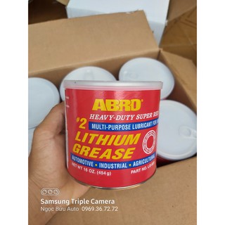 Mỡ bò chịu nhiệt màu đỏ abro #2 super red lithium grease