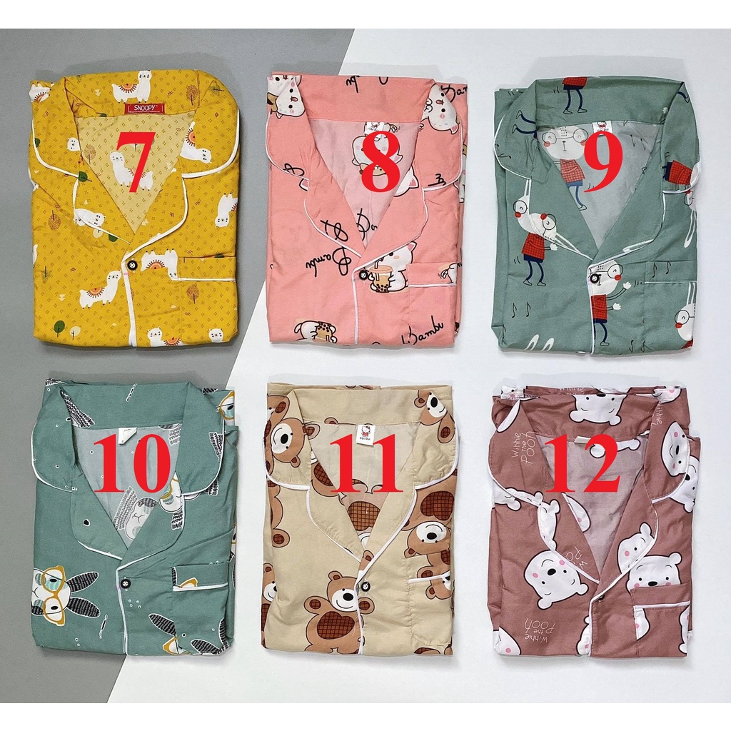 [Kate mềm] Bộ Pijama đùi chất Kate mềm freesize<60kg | BigBuy360 - bigbuy360.vn