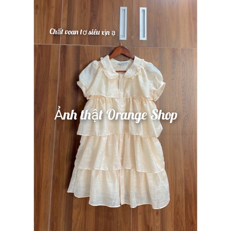 Đầm Voan Tơ Xếp Tầng Váy Công Chúa Babydoll Dễ Thương Orange Shop Thời Trang Nữ