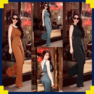 Đồ Jum 💥FREESHIP💥 Jumpsuit dài cổ lá sen giống ngọc trinh TJ1135