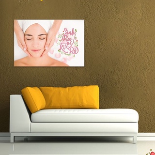 Tranh treo tường trang trí spa “sinh ra để rực rỡ” | tranh phòng massage w3279