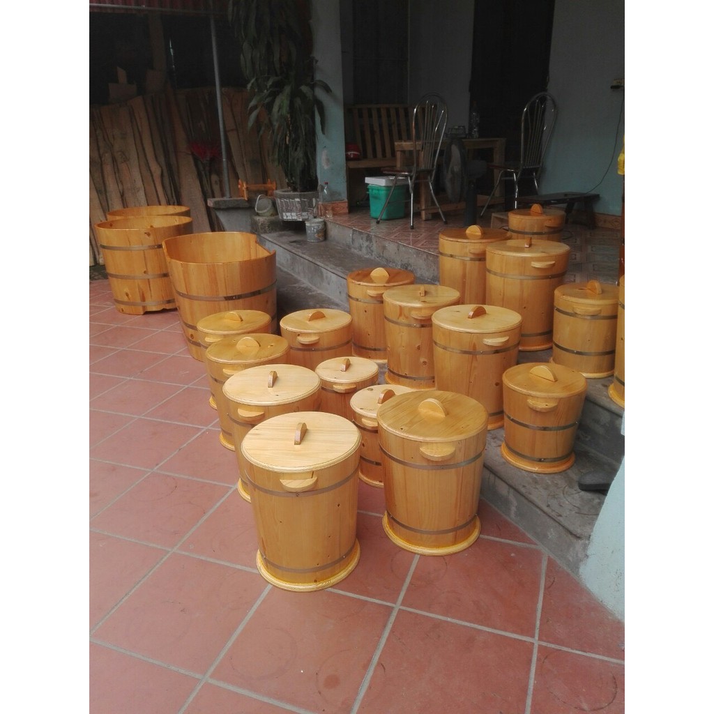 Thùng Gỗ Đựng Gạo Chống Mối Mọt, Thùng Đựng Gạo Phong Thủy Đem Tài lộc Cho Gia Chủ