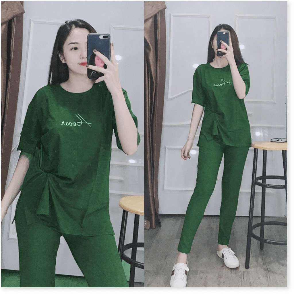 SET BỘ THUN NỮ,CHẤT LIỆU VÃI THOÁNG MÁT VÀ CO GIẢN 4C  THỜI TRANG KME.STORE