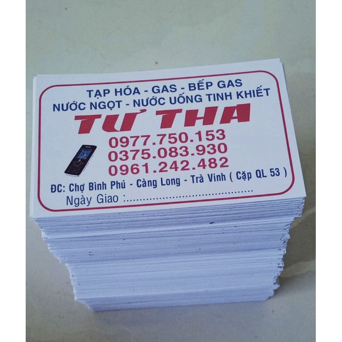 Combo 50 tem dán in theo yêu cầu có lớp keo dính