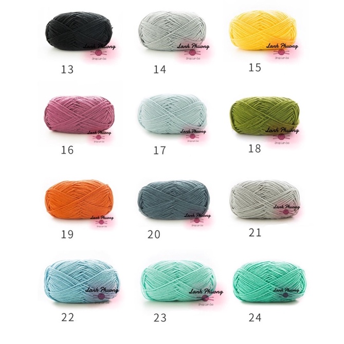 Len Susan Family 2 Màu Trơn 100 gram