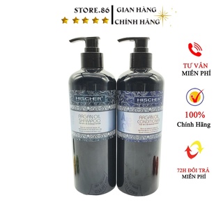 Dầu gội collagen phục hồi tóc hư tổn, khô sơ, kiềm dầu, sạch gàu, cặp gội xả HISCHER ARGAN OIL chính hãng 500ml – 1000ml