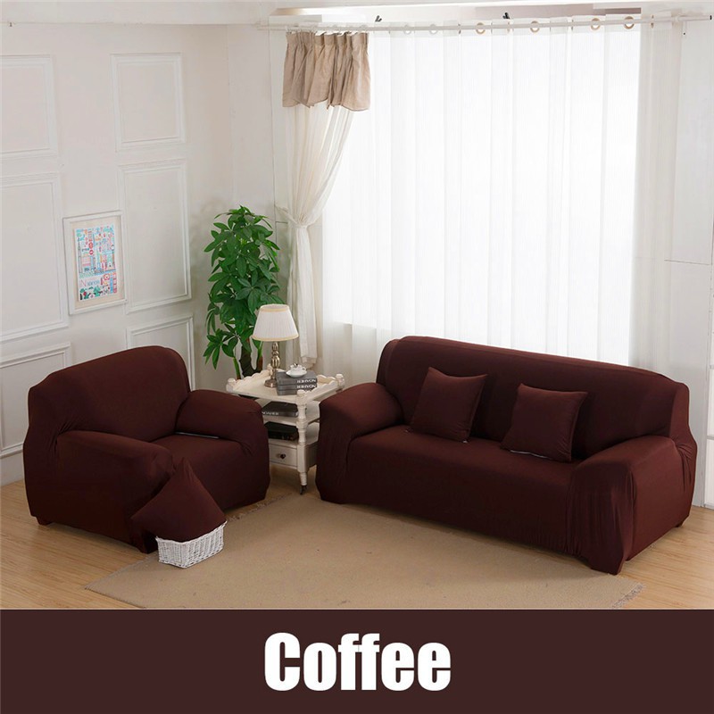 Bọc bảo vệ S hợp thời trang cho ghế sofa 3 chỗ ngồi hình chữ L làm từ sợi spandex dệt