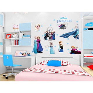 Decal dán tường LUVINA trang trí phòng khách, phòng ngủ, phòng ăn - NỮ HOÀNG BĂNG GIÁ ELSA