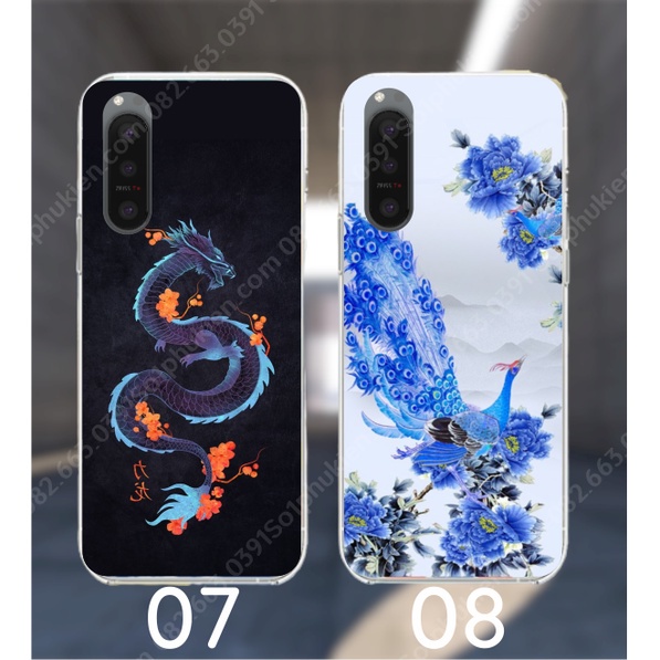 Ốp lưng Sony Xperia 1 ii (1ii) / Xperia 5 / 5 II (5II) dẻo in hình thư pháp sắc nét,  nhiều mẫu mới