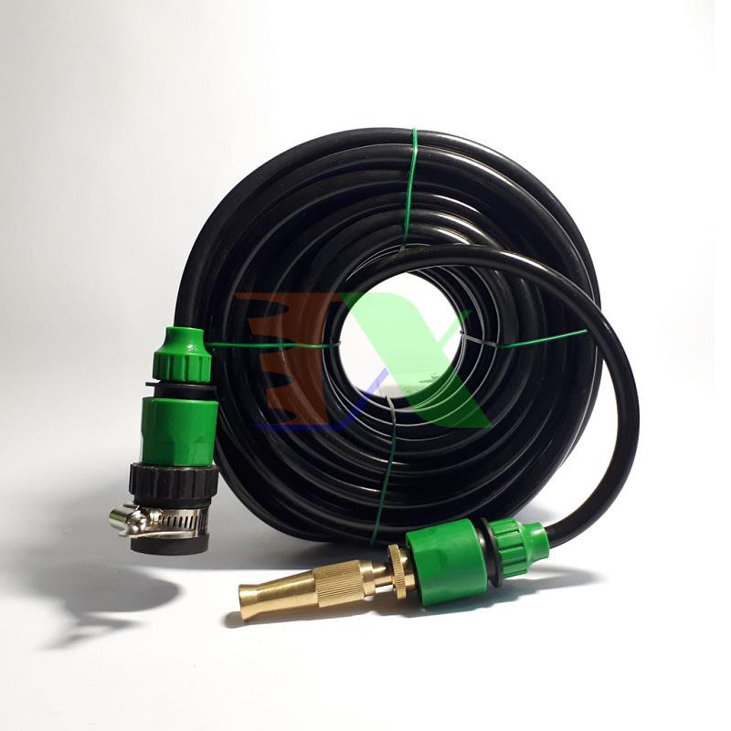 Bộ vòi xịt nước tưới cây, rửa xe bằng đồng chất lượng cao + 20m dây 8/11