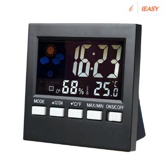 IE❤LCD Digital Thermometer Hygrometer Temperature Humidity Meter Room Clock Weather