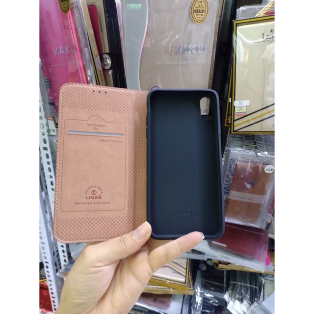 Bao da Nắp Lishen cho Galaxy A51 Có ngăn nhét thẻ