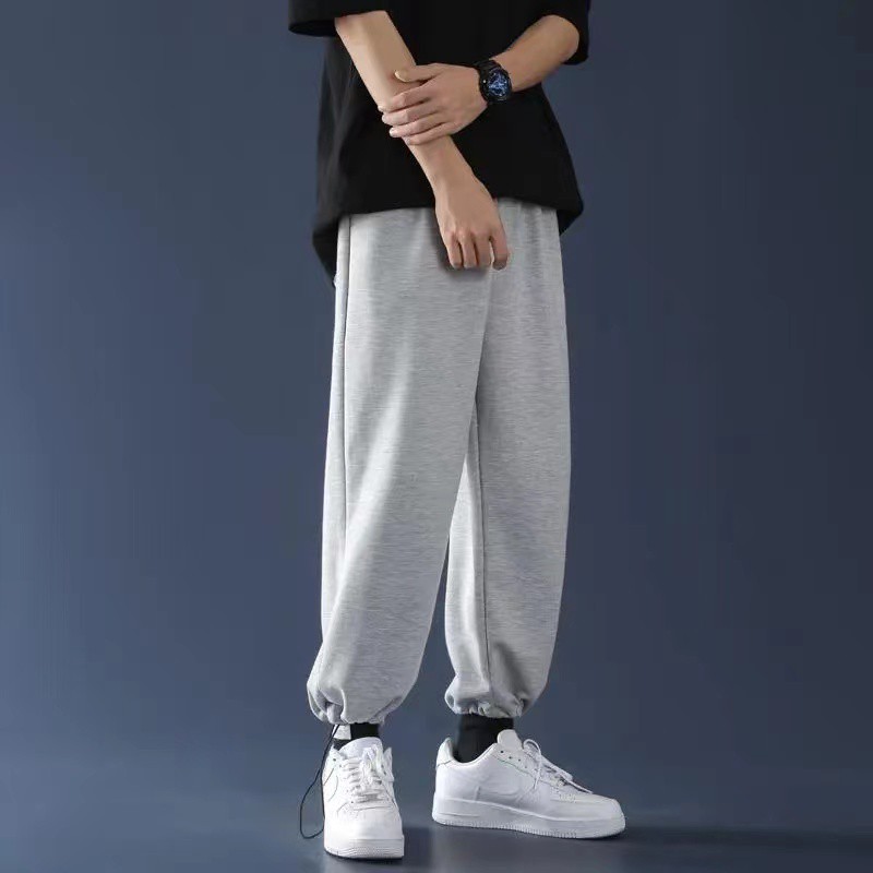 [Mã FATREND2810 giảm đến 30k tối đa 99k] Quần nỉ jogger nam nữ ống rộng BÓ CHUN basic track pants unisex