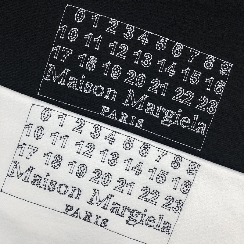 Áo nỉ dài tay Maison Margiela number logo sweatshirt fw20