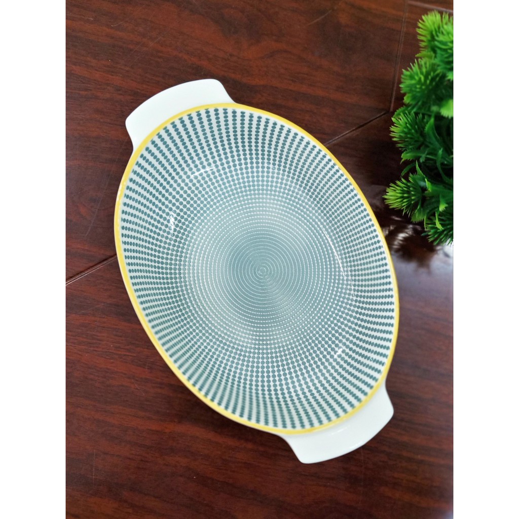 Spriing Khay sứ Oval