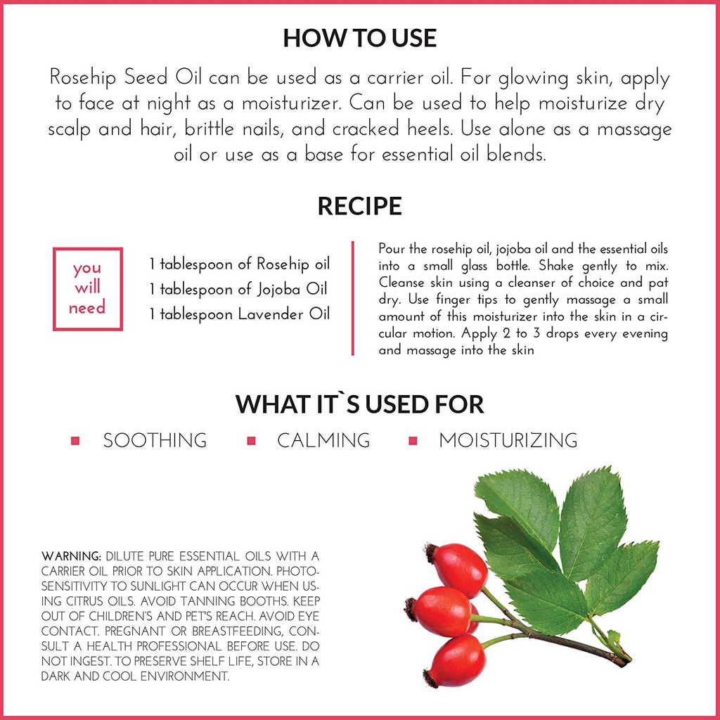 ✅ Tinh Dầu Nụ Tầm Xuân | Artnaturals Rosehip Oil | 118ml