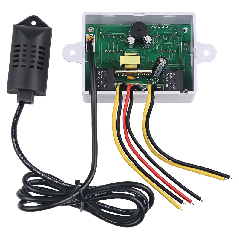 W1099 Bộ điều nhiệt kỹ thuật số kép Humidistat Máy ấp trứng Nhiệt độ Bộ điều chỉnh độ ẩm Bộ điều chỉnh Nhiệt kế Ẩm kế