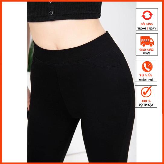 Quần legging ngố nữ lưng cao gen bụng
