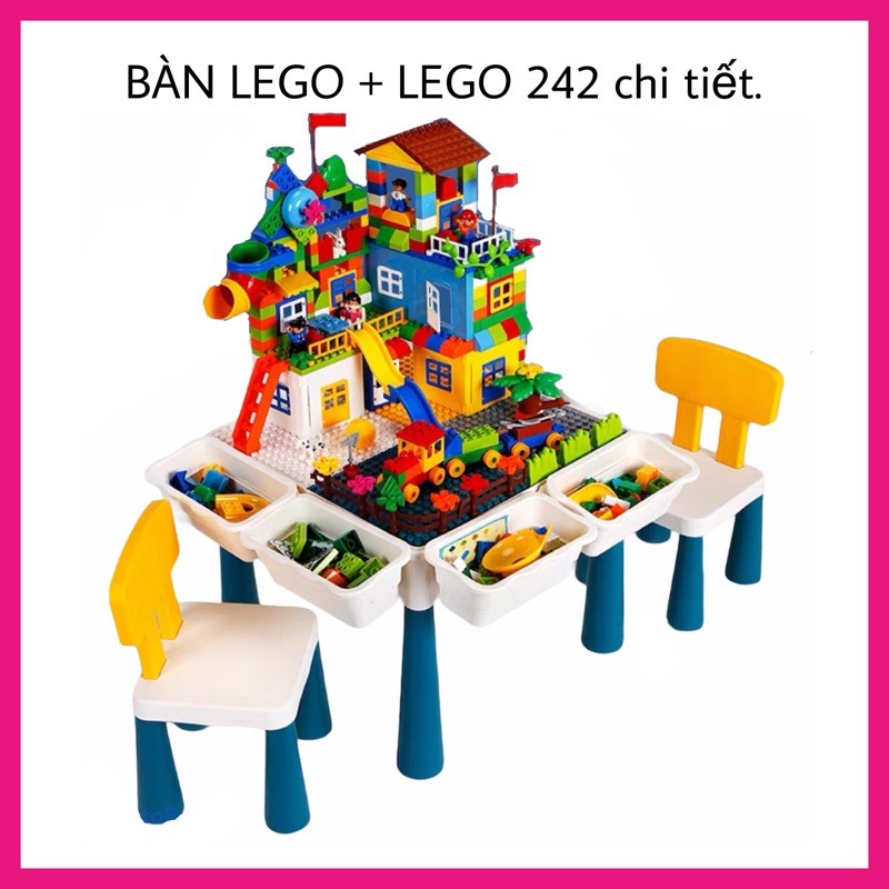 Bàn Lego Cho Bé - ĐỒ CHƠI XẾP HÌNH SÁNG TẠO, THÔNG MINH