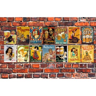 Tranh Thiếc (Poster kim loại) Chủ Đề "Quán Bia" 4
