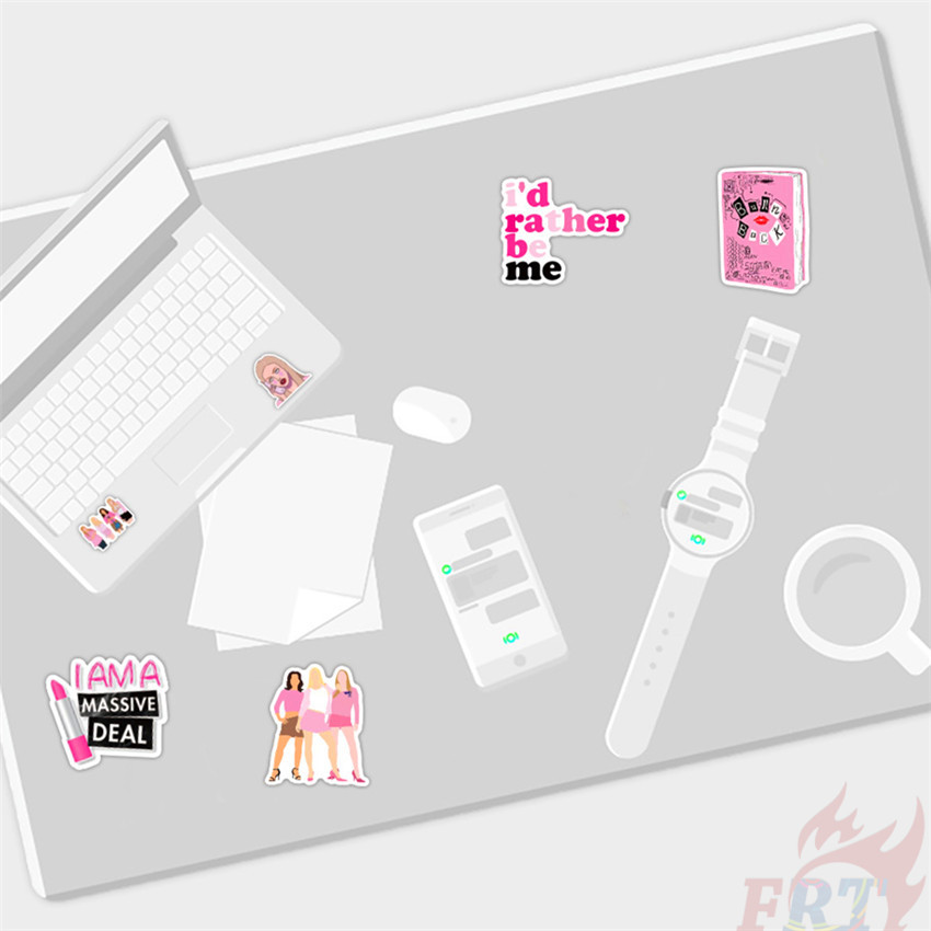 Bộ 50 miếng dán họa tiết Mean Girls Series 03 phong cách thời trang chống thấm nước