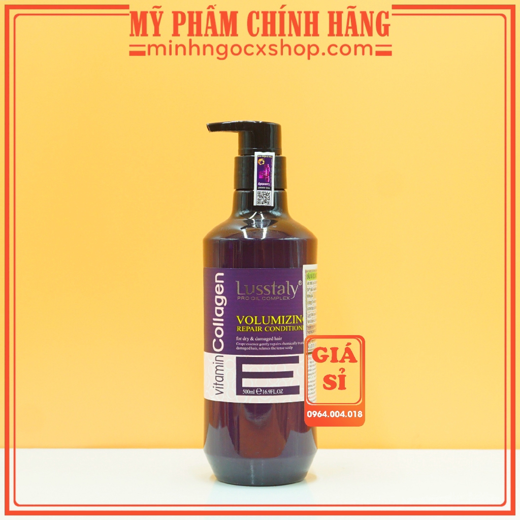 Dầu gội LUSSTALY VITAMIN E 500ml phục hồi chống rụng không gàu ngứa