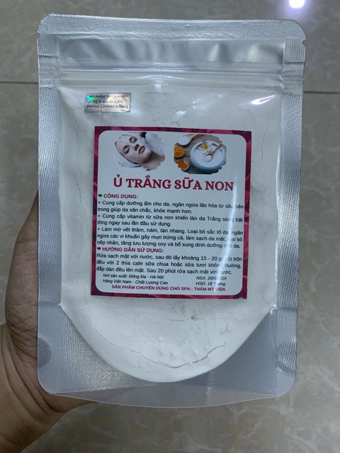 500gr Bột Ủ trắng Sữa Non kích trắng an toàn handmade.