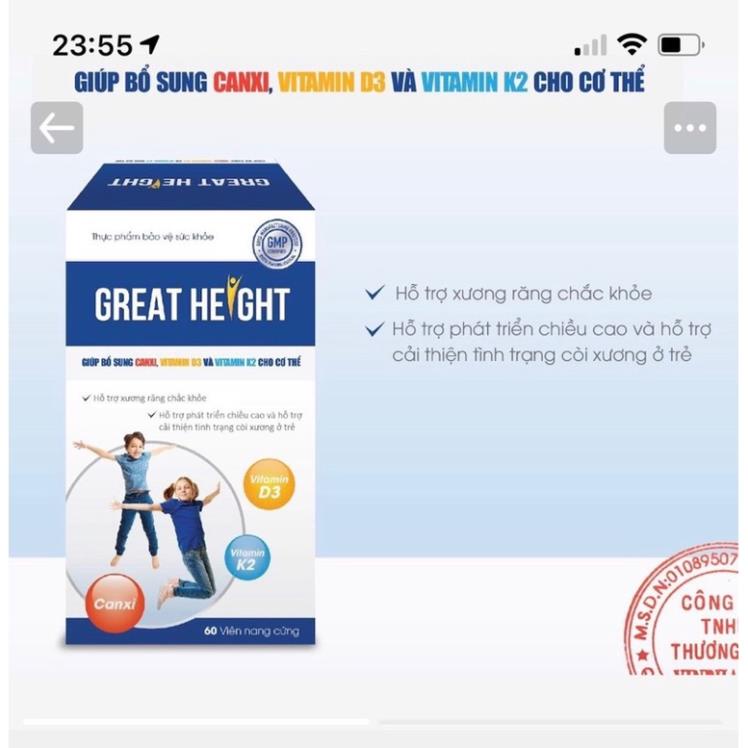 ✅Mẫu 3 Tem GREAT HEIGHT GIÚP TĂNG TRƯỞNG CHIỀU CAO CHO TRẺ
