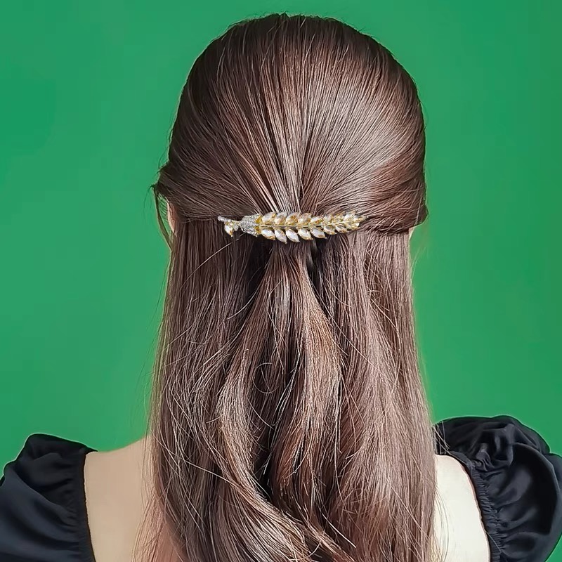 Kẹp tóc đính đá sang trọng thời trang cho nữ