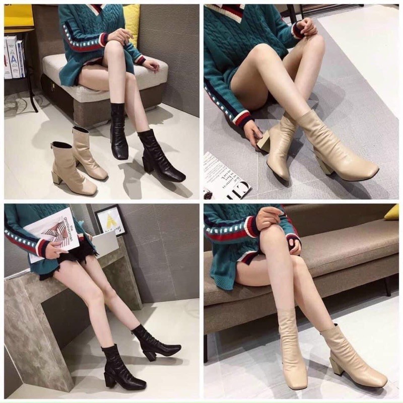 Bốt nhăn da lì | BigBuy360 - bigbuy360.vn