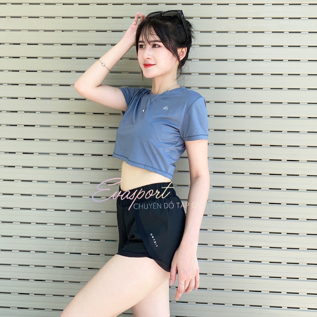 Áo Croptop Thời Trang Nữ NAQIYAYABEI Hàng Quảng Châu Chất Siêu Thoáng Phong Cách Cá Tính Năng Động - EvaSport_vn