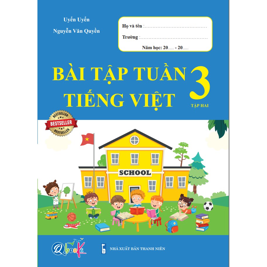 Sách - Combo Bài Tập Tuần và Đề Kiểm Tra - Toán và Tiếng Việt 3 - Học Kì 2 (4 cuốn)