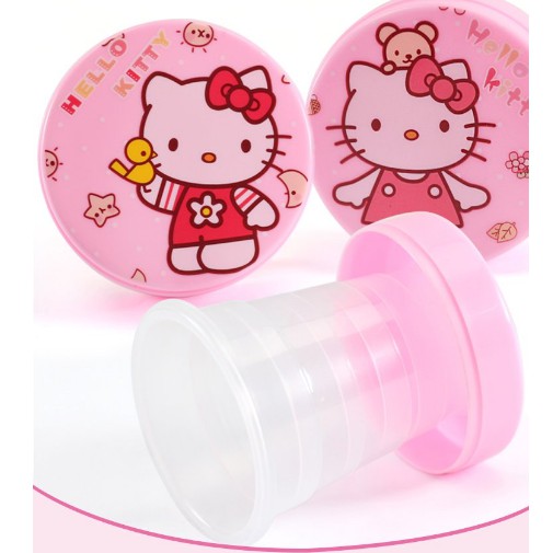 🌸🌸Cốc nhựa gấp gọn thông mình Hello Kitty