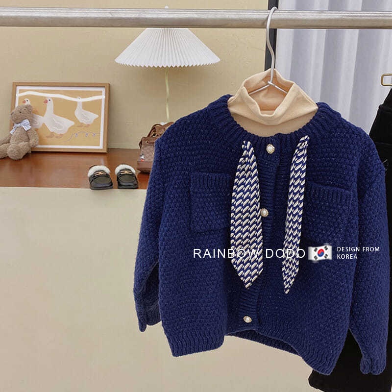 Áo khoác len cardigan dày cổ tròn phong cách phương Tây thời trang thu đông