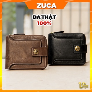 Ví da nam Da Bò Dáng Đứng 100% chính hãng ZUCA sang trọng độc quyền MN15