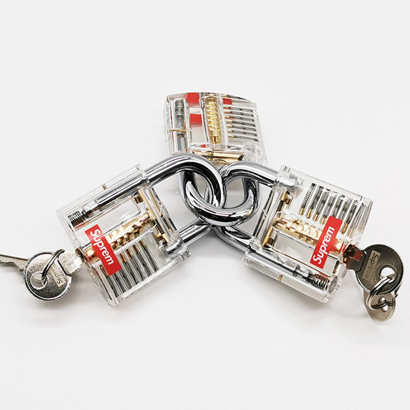 Ổ khóa Supreme trong suốt