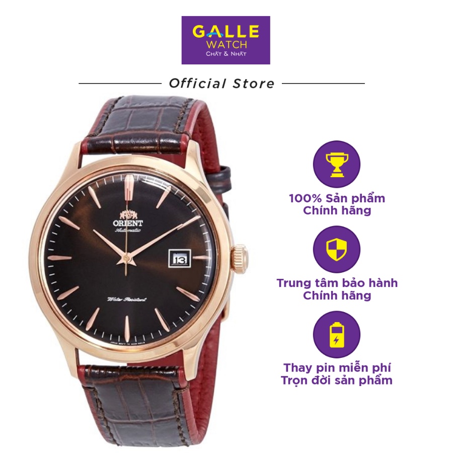 Đồng hồ cơ nam Orient FAC08001T0 mặt kính cứng chống va đập, chống nước 3 ATM, dây da thời trang cao cấp chính hãng