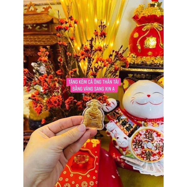 Lì Xì Thần Tài Mạ Vàng 24K May Mắn Rước Tài Lộc Món Quà Ý Nghĩa Tết May Mắn Cho Ngày Vía Thần Tài