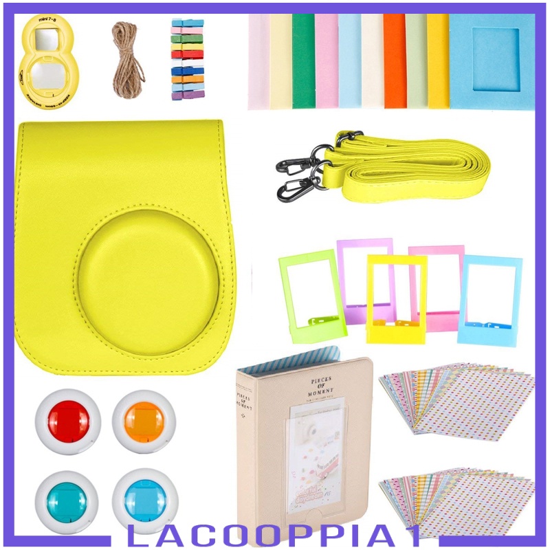 [LACOOPPIA1] Accessories Bundle Kit For Fujifilm Instax Mini 9 Camera With Straps