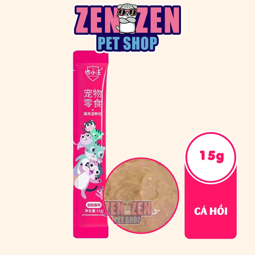 Súp thưởng cho mèo Ciao Wang, Soup thưởng Shizuka, Liebao, Cat Food, Pet snacks - thanh 15g