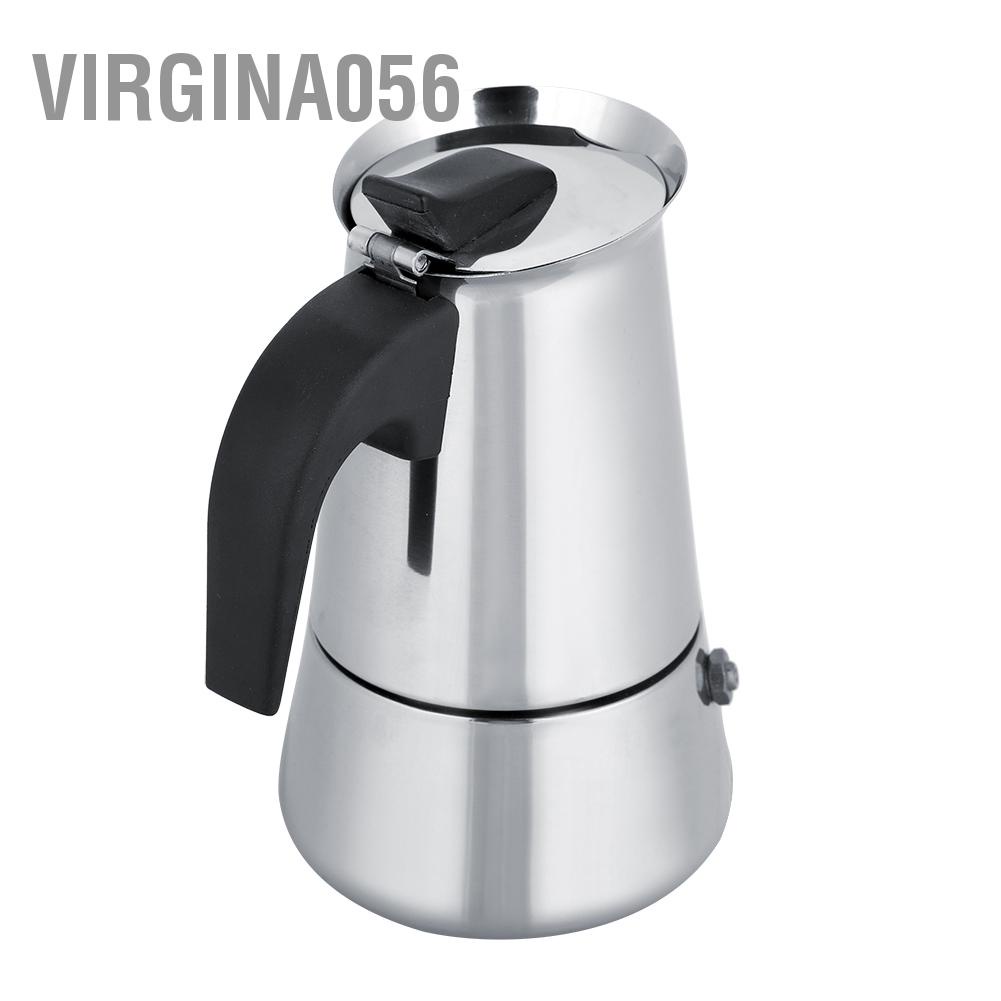 Có thể bán buôn Bình cà phê bằng thép không gỉ di động Moka Espresso Maker Mocha Virgina056 Hàng giao ngay