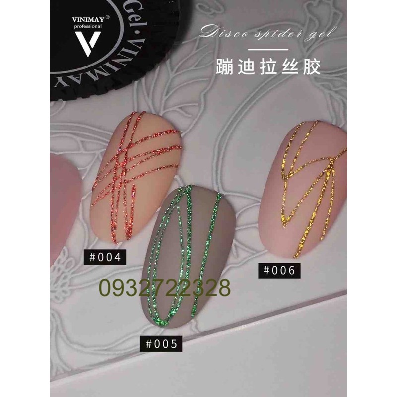 gel nhện flash Vinimay siêu sáng 6 màu